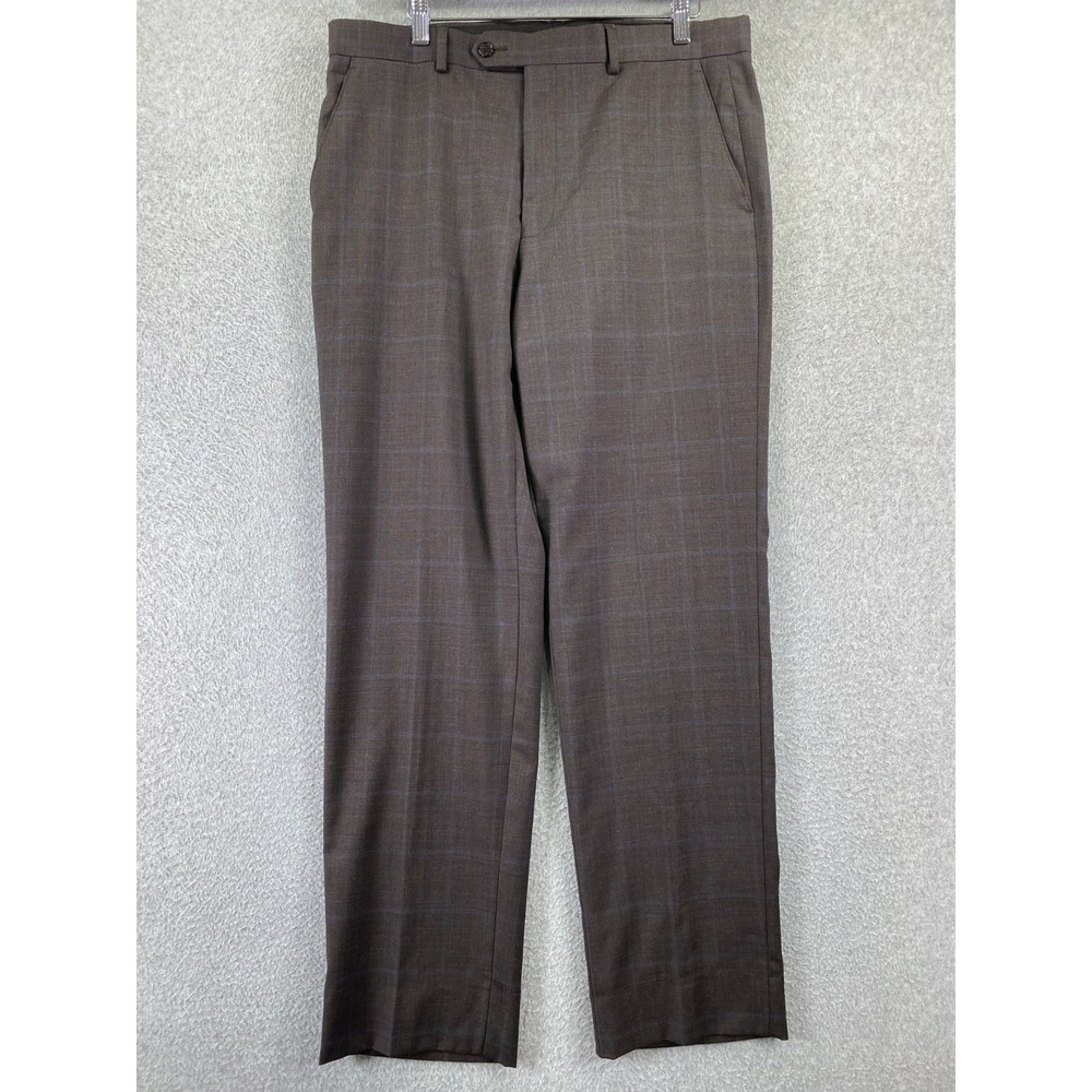 Lauren Ralph Lauren Mens Size 34x32 Gray Wool Blend Trousers Dress Suit Pants